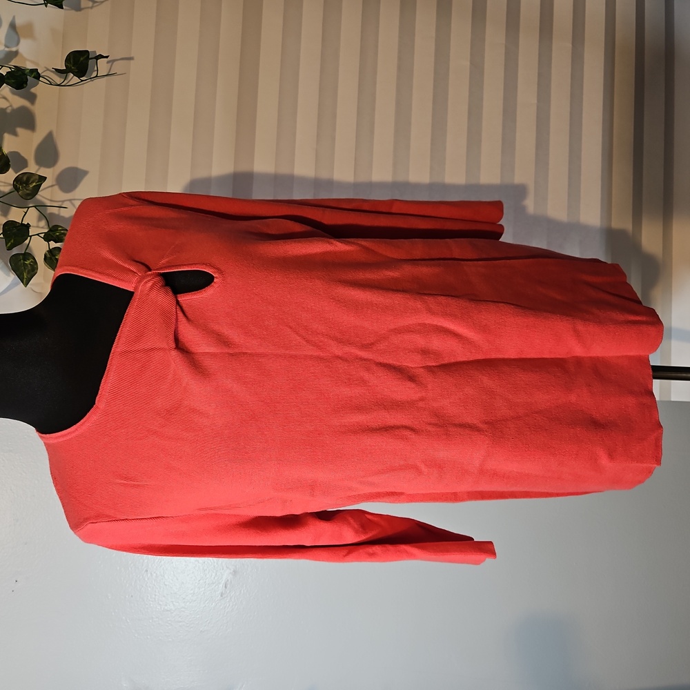 Philosophy Coral Quater Sleeve Top